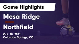 Mesa Ridge  vs Northfield  Game Highlights - Oct. 28, 2021