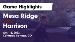 Mesa Ridge  vs Harrison  Game Highlights - Oct. 12, 2022