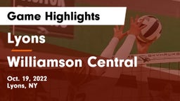 Lyons  vs Williamson Central  Game Highlights - Oct. 19, 2022