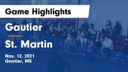 Gautier  vs St. Martin  Game Highlights - Nov. 12, 2021