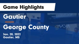 Gautier  vs George County  Game Highlights - Jan. 28, 2022