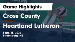 Cross County  vs Heartland Lutheran  Game Highlights - Sept. 15, 2020