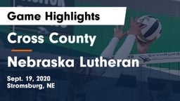 Cross County  vs Nebraska Lutheran  Game Highlights - Sept. 19, 2020