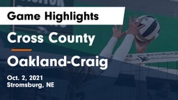 Cross County  vs Oakland-Craig  Game Highlights - Oct. 2, 2021