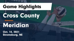 Cross County  vs Meridian  Game Highlights - Oct. 14, 2021