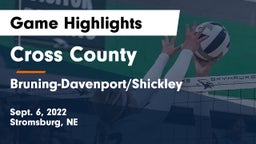 Cross County  vs Bruning-Davenport/Shickley  Game Highlights - Sept. 6, 2022