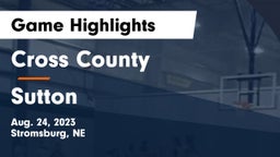 Cross County  vs Sutton  Game Highlights - Aug. 24, 2023