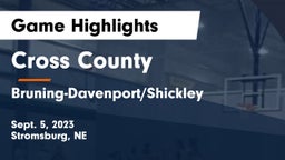 Cross County  vs Bruning-Davenport/Shickley  Game Highlights - Sept. 5, 2023