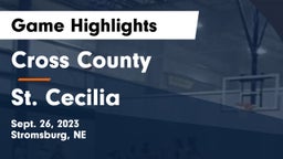 Cross County  vs St. Cecilia  Game Highlights - Sept. 26, 2023