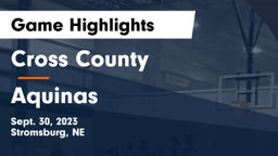 Cross County  vs Aquinas  Game Highlights - Sept. 30, 2023