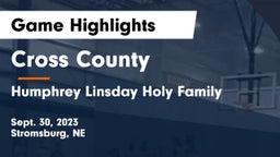 Cross County  vs Humphrey Linsday Holy Family Game Highlights - Sept. 30, 2023