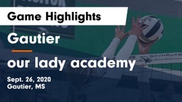 Gautier  vs our lady academy Game Highlights - Sept. 26, 2020