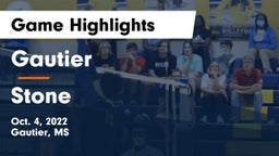 Gautier  vs Stone  Game Highlights - Oct. 4, 2022