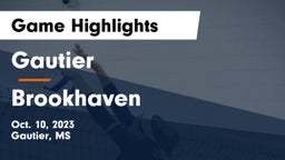 Gautier  vs Brookhaven  Game Highlights - Oct. 10, 2023