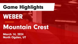 WEBER  vs Mountain Crest Game Highlights - March 14, 2024