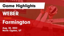 WEBER  vs Farmington  Game Highlights - Aug. 30, 2022