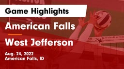 American Falls  vs West Jefferson  Game Highlights - Aug. 24, 2022