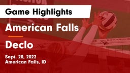 American Falls  vs Declo  Game Highlights - Sept. 20, 2022