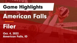 American Falls  vs Filer  Game Highlights - Oct. 4, 2022