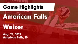 American Falls  vs Weiser  Game Highlights - Aug. 25, 2023