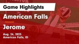 American Falls  vs Jerome  Game Highlights - Aug. 26, 2023