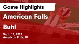 American Falls  vs Buhl  Game Highlights - Sept. 13, 2023