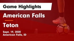 American Falls  vs Teton Game Highlights - Sept. 19, 2020