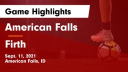 American Falls  vs Firth  Game Highlights - Sept. 11, 2021