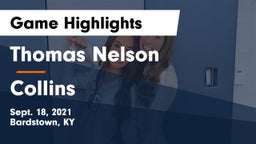 Thomas Nelson  vs Collins  Game Highlights - Sept. 18, 2021