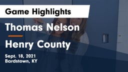 Thomas Nelson  vs Henry County  Game Highlights - Sept. 18, 2021