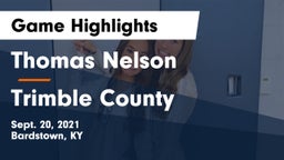 Thomas Nelson  vs Trimble County  Game Highlights - Sept. 20, 2021