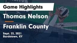 Thomas Nelson  vs Franklin County  Game Highlights - Sept. 23, 2021