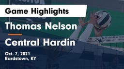 Thomas Nelson  vs Central Hardin  Game Highlights - Oct. 7, 2021