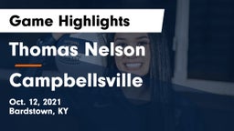 Thomas Nelson  vs Campbellsville  Game Highlights - Oct. 12, 2021