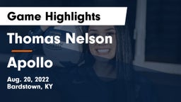 Thomas Nelson  vs Apollo  Game Highlights - Aug. 20, 2022