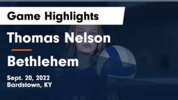 Thomas Nelson  vs Bethlehem  Game Highlights - Sept. 20, 2022