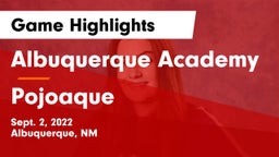 Albuquerque Academy  vs Pojoaque Game Highlights - Sept. 2, 2022