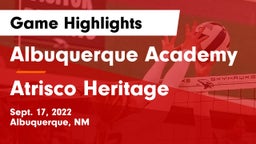 Albuquerque Academy  vs Atrisco Heritage  Game Highlights - Sept. 17, 2022