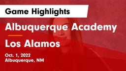 Albuquerque Academy  vs Los Alamos  Game Highlights - Oct. 1, 2022