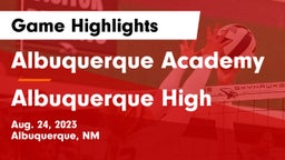 Albuquerque Academy  vs Albuquerque High Game Highlights - Aug. 24, 2023