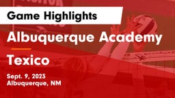 Albuquerque Academy  vs Texico  Game Highlights - Sept. 9, 2023