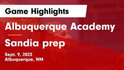 Albuquerque Academy  vs Sandia prep Game Highlights - Sept. 9, 2023