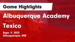 Albuquerque Academy  vs Texico  Game Highlights - Sept. 9, 2023