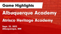 Albuquerque Academy  vs Atrisco Heritage Academy  Game Highlights - Sept. 23, 2023