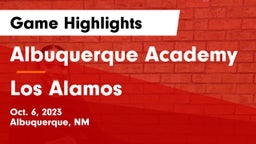 Albuquerque Academy  vs Los Alamos  Game Highlights - Oct. 6, 2023