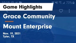 Grace Community  vs Mount Enterprise  Game Highlights - Nov. 19, 2021
