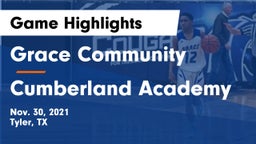 Grace Community  vs Cumberland Academy Game Highlights - Nov. 30, 2021