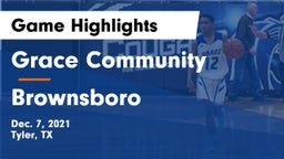Grace Community  vs Brownsboro  Game Highlights - Dec. 7, 2021