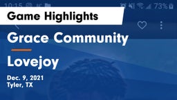 Grace Community  vs Lovejoy Game Highlights - Dec. 9, 2021