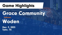 Grace Community  vs Woden  Game Highlights - Dec. 9, 2023